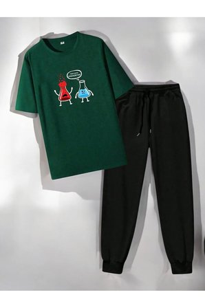 Unisex Fazla Tepki Verdiğinizi Düşünüyorum Baskılı Eşofman Takımı