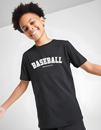 Çocuk Baseball baskılı Pamuklu Tshirt