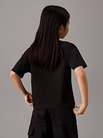 Çocuk HeartBeat Baskılı Pamuklu Tshirt
