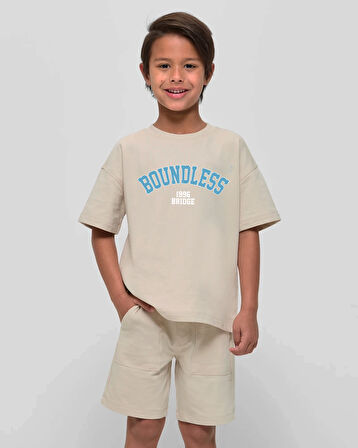 Çocuk Boundless Baskılı Pamuklu Tshirt