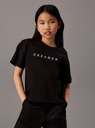 Çocuk Dreamer Baskılı Pamuklu Tshirt