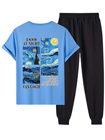 Unisex Vangogh Baskılı Eşofman Takımı