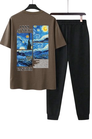 Unisex Vangogh Baskılı Eşofman Takımı