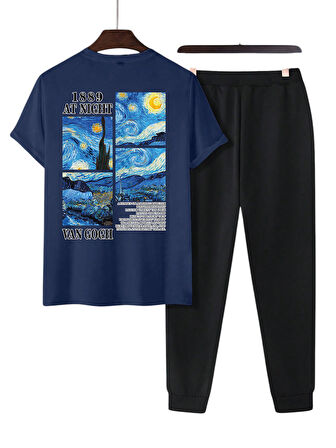 Unisex Vangogh Baskılı Eşofman Takımı