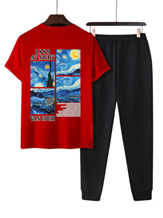 Unisex Vangogh Baskılı Eşofman Takımı