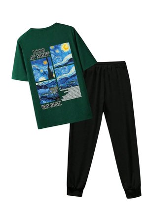 Unisex Vangogh Baskılı Eşofman Takımı