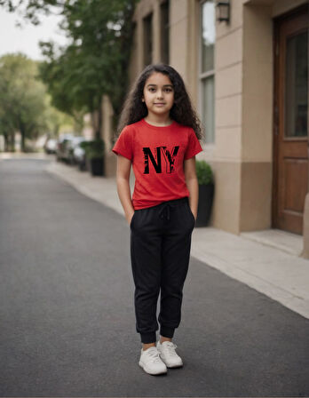 Çocuk NewYork Baskılı Eşofman Takımı