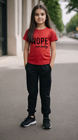 Unisex Nope Not Today Baskılı Eşofman Takımı
