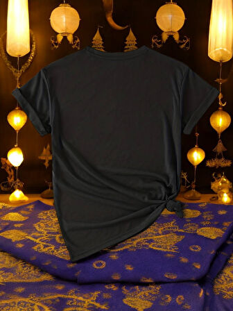 Beyaz Ramadan Kareem Baskılı Tasarım Tshirt