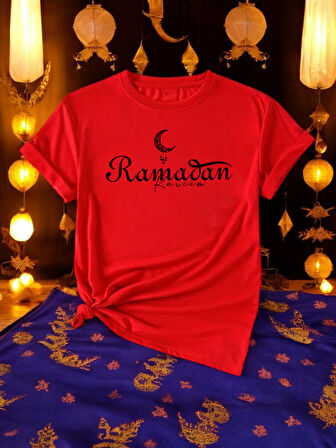 Ramadan Kareem Baskılı Tasarım Tshirt