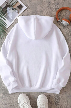 Ramadan Kareem Baskılı Pamuklu Oversize Sweatshirt