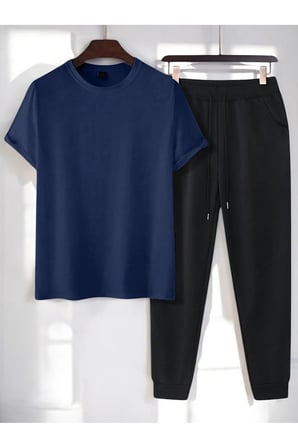 Unisex  Baskılı 2'li  Spor  Eşofman Takımı