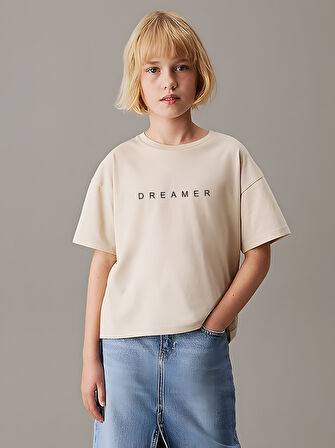 Çocuk Dreamer Baskılı Pamuklu Tshirt