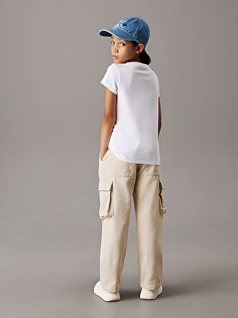 Çocuk YazılıKalp baskılı Pamuklu Tshirt