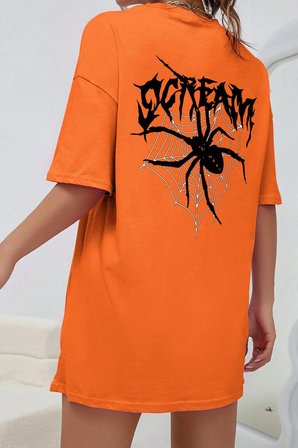 Unisex Scream Baskılı Tasarım Tshirt