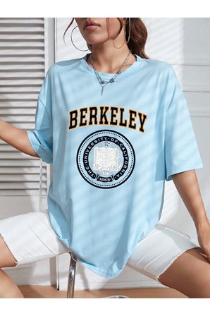 Unisex Berkeley Baskılı T-shirt