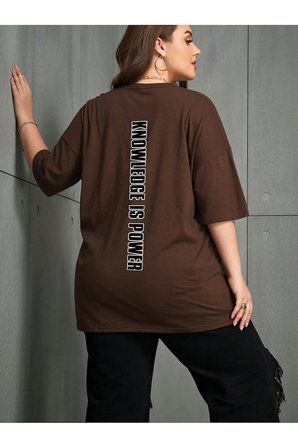 Unisex Knowledge is Power Baskılı Tasarım Tshirt
