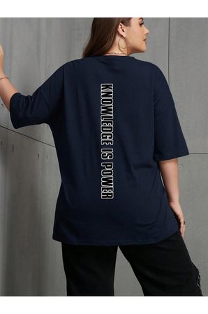 Unisex Knowledge is Power Baskılı Tasarım Tshirt