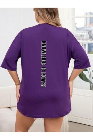 Unisex Knowledge is Power Baskılı Tasarım Tshirt