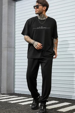 Unisex 2'li Whatever Baskılı Eşofman Takımı