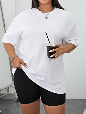 Unisex Yazılı Kalp Baskılı Tasarım Tshirt