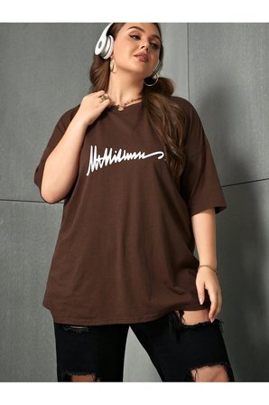 Unisex İmza Baskılı Tasarım Tshirt