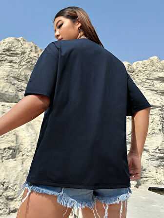 Unisex İmza Baskılı Tasarım Tshirt