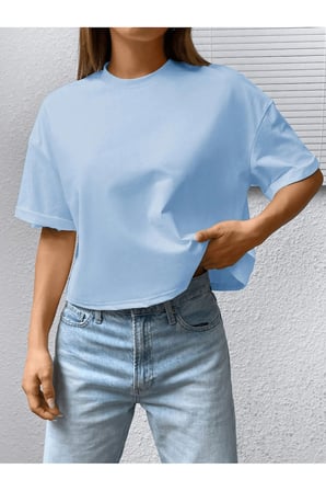 Unisex Kuyruklu Tilki Tasarım Basklı Tshirt