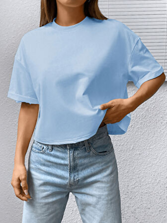 Unisex Kuyruklu Tilki Tasarım Basklı Tshirt