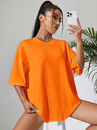 Unisex Kuyruklu Tilki Tasarım Basklı Tshirt