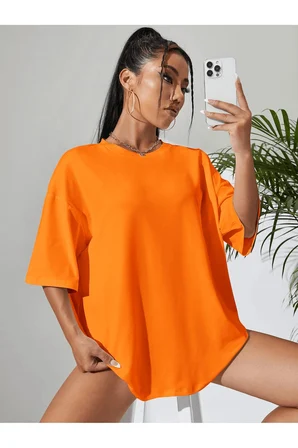 Unisex Kuyruklu Tilki Tasarım Basklı Tshirt