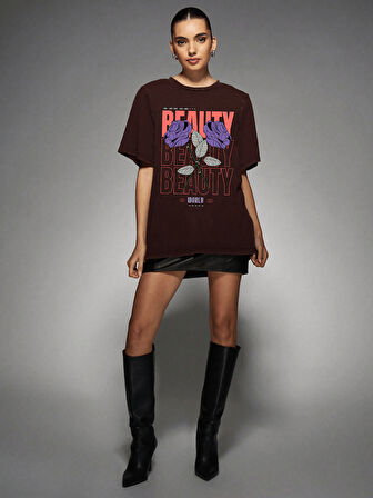 Unisex Beauty Tasarım Basklı Tshirt