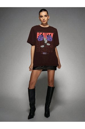 Unisex Beauty Tasarım Basklı Tshirt