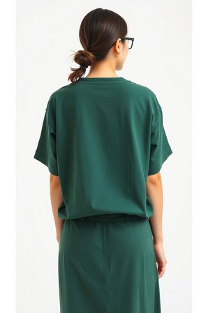 Classical Baskılı Oversize Tshirt