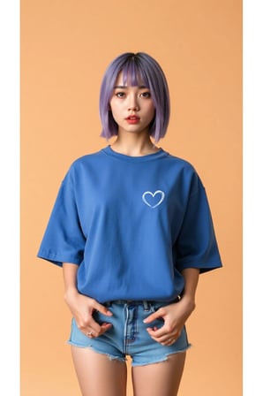 Hearts Baskılı Tasarım Tshirt