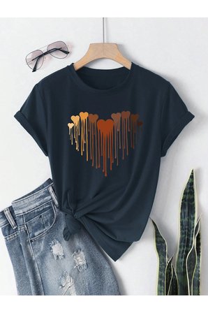 Eriyen Kalpler Baskılı Tasarım Tshirt