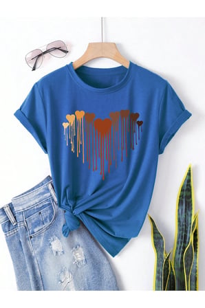 Eriyen Kalpler Baskılı Tasarım Tshirt