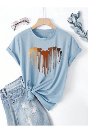 Eriyen Kalpler Baskılı Tasarım Tshirt