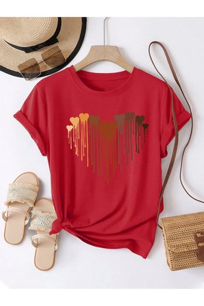 Eriyen Kalpler Baskılı Tasarım Tshirt