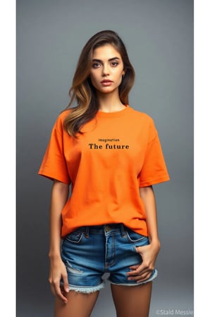 The Future Baskılı Oversize T-shirt