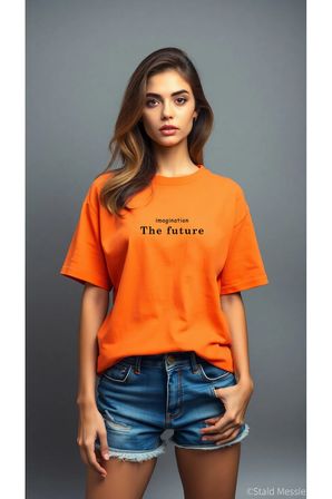 The Future Baskılı Oversize T-shirt