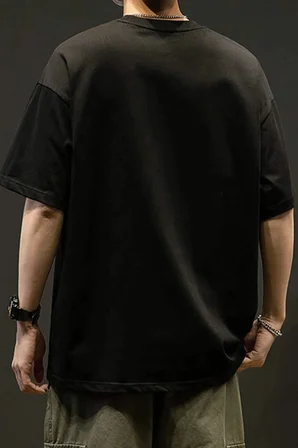 Born to Reat Baskılı Oversize T-Shirt