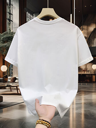 Unisex Grafik Ruhu, İmza Tarzı Tasarım Basklı Tshirt