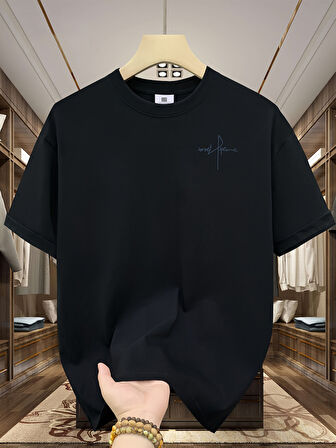 Unisex Grafik Ruhu, İmza Tarzı Tasarım Basklı Tshirt