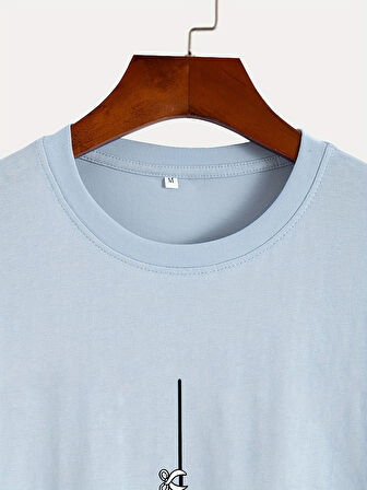 Unisex Mini Astranot Tasarım Basklı Tshirt