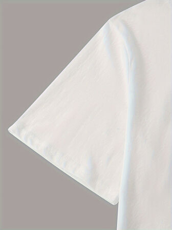 Unisex Mini Astranot Tasarım Basklı Tshirt