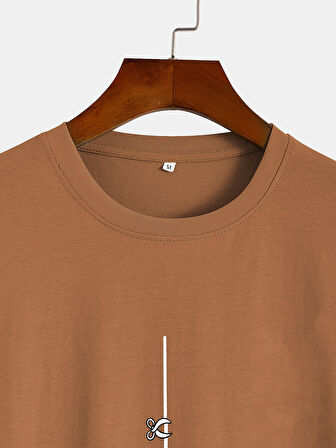Unisex Mini Astranot Tasarım Basklı Tshirt