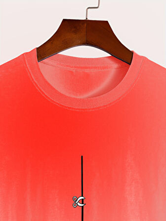 Unisex Mini Astranot Tasarım Basklı Tshirt