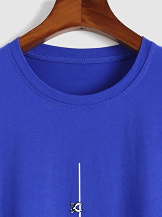 Unisex Mini Astranot Tasarım Basklı Tshirt