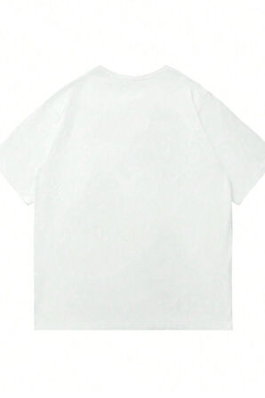 Unisex Paris Tasarım Basklı Tshirt